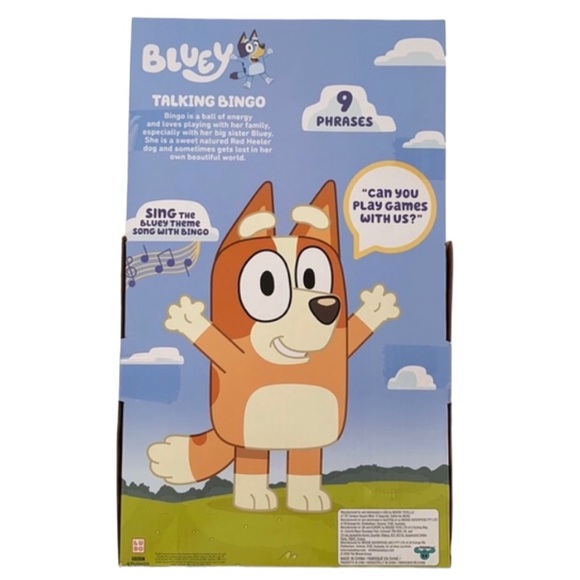 Bluey Talking Bingo Stuffed Plush Dog - Picture 6 of 11